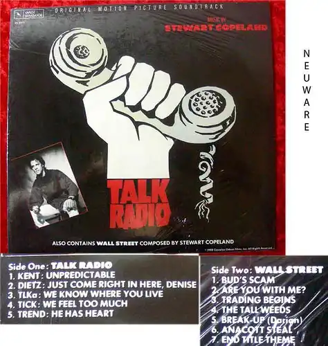 LP Talk Radio Stewart Copeland 1988 Still Sealed!