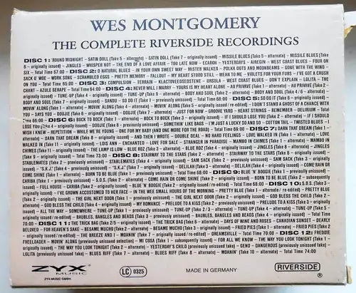 12 CD Box Wes Montgomery: Complete Riverside Recordings (Zyx)