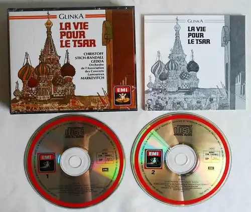 2 CD Box Glinka: La Vie Pour le Tsar - Gedda Markevitch Stich-Randall (EMI)