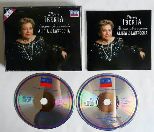 2 CD Box Albeniz: Iberia - Alicia de Larrogha (Decca) 1988
