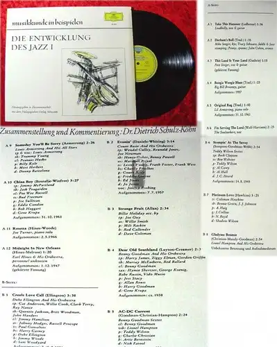 LP Die Entwicklung des Jazz I Dr. Dietrich Schulz-Koehn