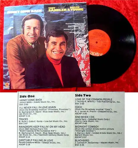 LP Sandler & Young: Honey Come Back