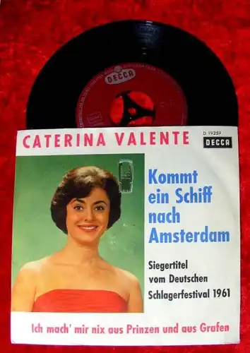 Single Caterina Valente: Kommt ein Schiff nach Amsterda