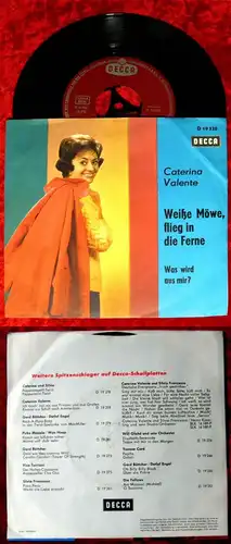Single Caterina Valente: Weiße Möwe, flieg in die Ferne (Decca D 19 320) D