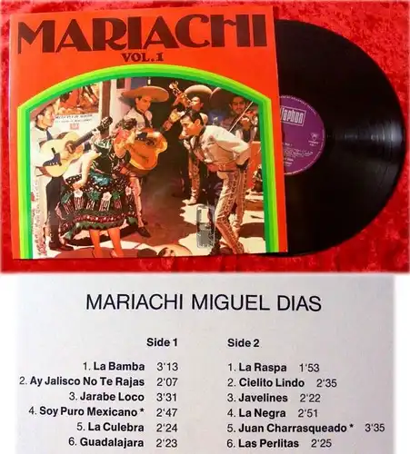 LP Mariachi Miguel Dias: Mariachi Vol. 1 (1976)