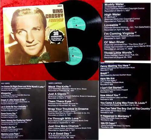 2LP Bing Crosby Forever 30 Evergreens and the Story of Bing (RCA) D
