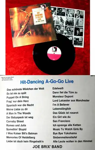LP Joe Brix Band: Hit Dancing A-Go-Go Live (Volksplatte SMVP 6100) D 1967