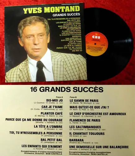 LP Yves Montand: Grands Succés (CBS 54558) F 1983