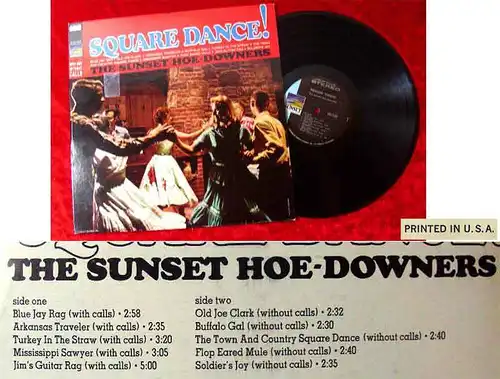 LP Sunset How-Downers: Square Dance!  With & With-out Calls (Sunset SUS-5152) US