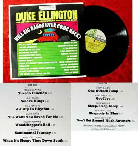 LP Duke Ellington: Will Big Bands Ever Come Back? (Reprise 6168) D