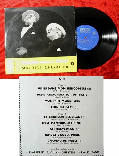 25cm LP Maurice Chevalier: Rendezvous á Paris (Decca 133598) F