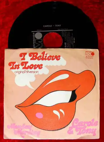 Single Carole & Tony: I Believe in Love (Metronome M 25 429) D (Tony Sheridan)