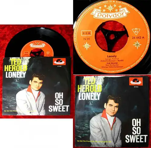 Single Ted Herold: Lonely (Polydor 21 442) D 1961