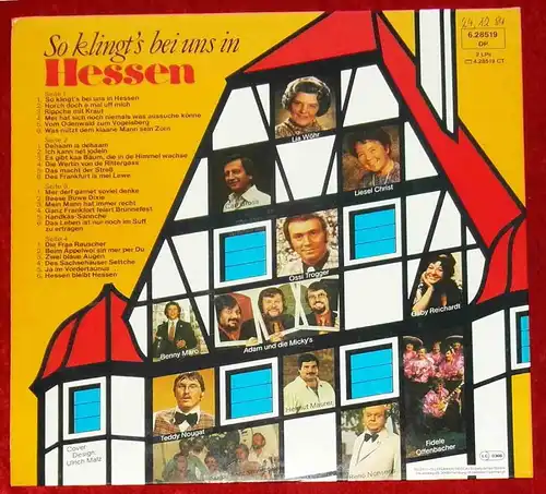 2LP So klingt´s bei uns in Hessen (Telefunken 628519 DP) D 1984