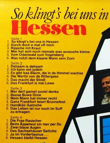 2LP So klingt´s bei uns in Hessen (Telefunken 628519 DP) D 1984