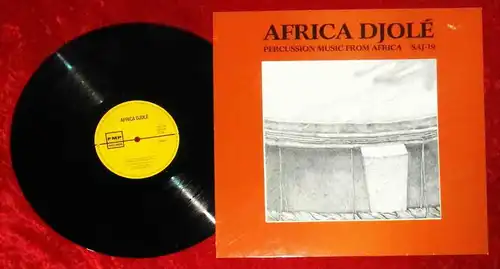 LP Africa Djolé - Percussion Music from Africa (Free SAJ-19) D 1978