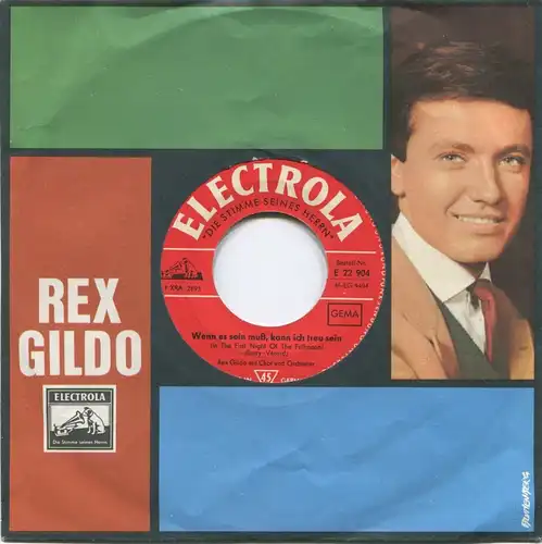 Single Rex Gildo: Wenn es sein muss kann ich treu sein (Electrola E 22 904) D