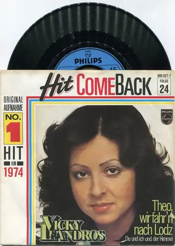 Single Vicky Leandros: Theo wir fahr´n nach Lodz (Hit Come Back Serie) D
