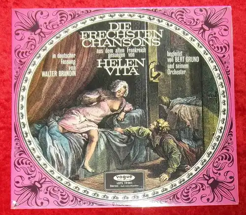 LP Helen Vita: Die frechsten Chansons aus dem alten Frankreich (Vogue 19001) D