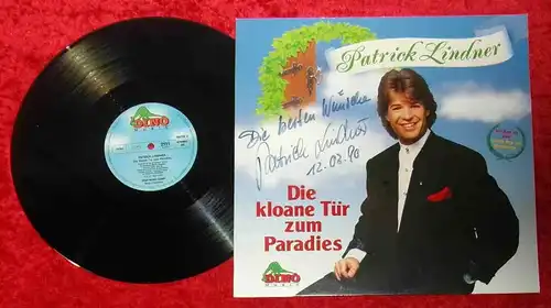 LP Patrick Lindner: Die kloane Tür zum Paradies (Dino 2122) D 1989 Signiert