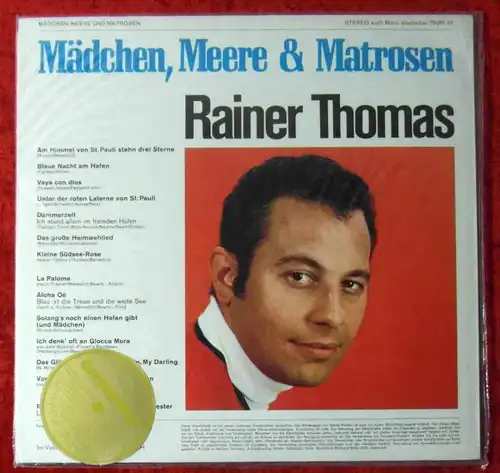 LP Rainer Thomas: Mädchen Meere & Matrosen (TWR 79 991 IU) D Sealed