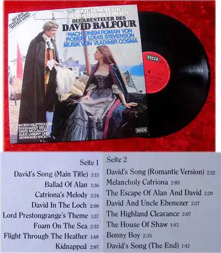 LP Vladimir Cosma: Die Abenteuer des David Balfour (Decca 623686) D 1978