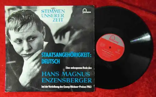LP Hans Magnus Enzensberger: Stimmen unserer Zeit (Fontana 681 512 EL) D 1963