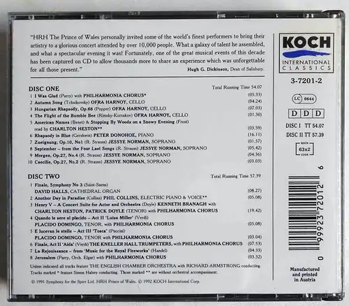 2 CD Box A Royal Gala Concert - Domingo Norman Branagh... (Koch)