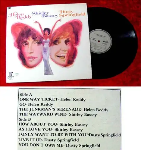 LP Helen Reddy Shirley Bassey Dusty Springfield