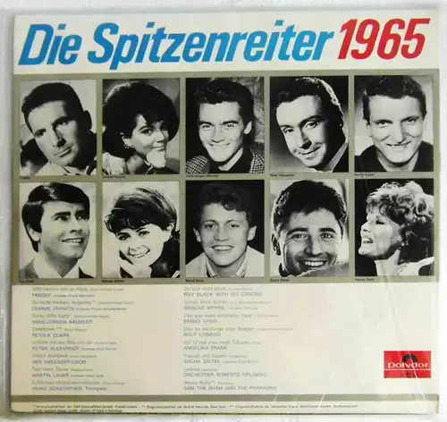 LP Spitzenreiter 1965 (Polydor 237 317) Freddy Quinn Roy Black Petula Clark....