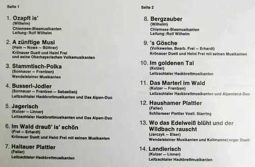 LP Jodler, Schuhplattler und a zünftige Musi (London Stereo SKL 4324) US 