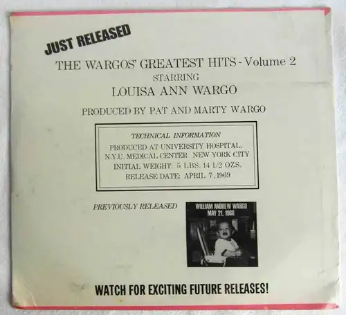 LP Wargos: The Wargos´ Greatest Hits Vol. 2 (US) (1969)