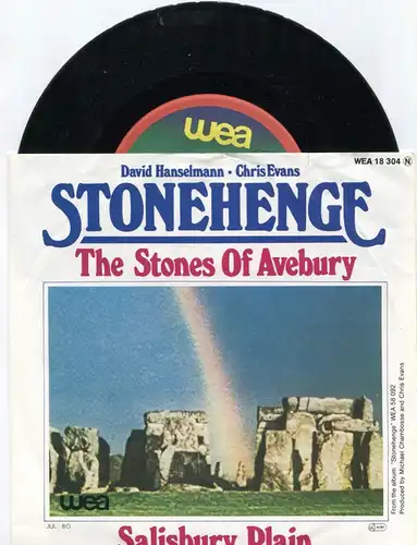 Single David Hanselmann & Chris Evans: Stonehenge (WEA 18 304) D 1980