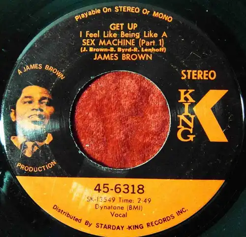 Single James Brown: Get Up (Sex Machine Part 2) (King 45-6318) US 1970