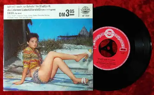 EP Ich geh noch zur Schule + 3 (Tempo 4157) Gaby Wolff Gregory Twins....