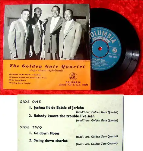 EP Golden Gate Quartet sings Great Spirituals