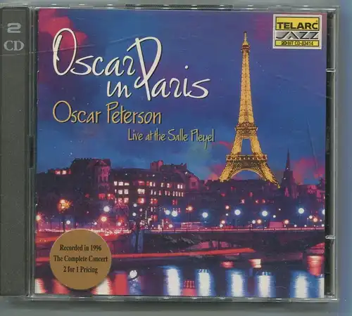 2CD Oscar Peterson; Oscar In Paris at Salle Pleyel (Telarc) 1996