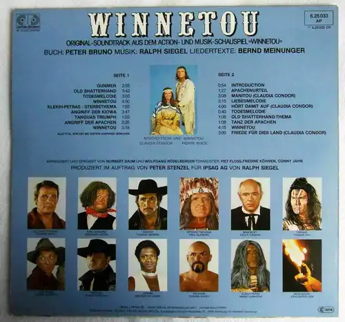 LP Winnetou - Soundtrack des Action-und Musik-Schauspiels von Ralph Siegel 1981