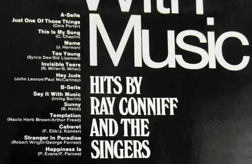 LP Ray Conniff: Say It with Music (Discoton CBS 92 278) D