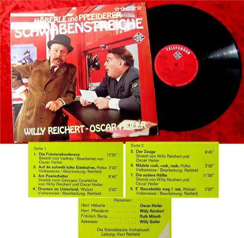 LP Willy Reichert & Oscar Heiler: Schwabenstreiche (Telefunken) D