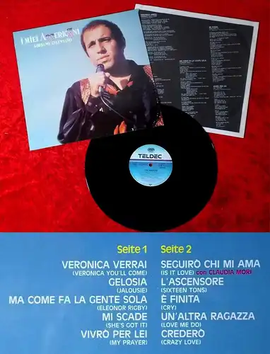 LP Adriano Celentano: I Miei Americani (Teldec 626 410 AP) D 1986