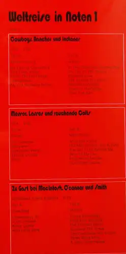 LP Rosy Singers: Weltreise in Noten 1 (BASF CRO 957) D