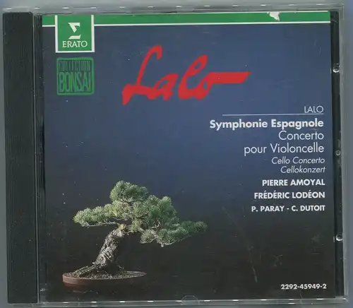 CD Lalo Symphonie Espagnole - Pierre Amoyal (Erato) 1981