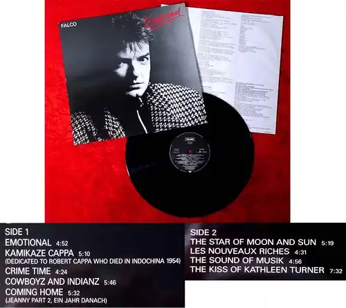 LP Falco: Emotional (Teldec 626380 AS) D 1986