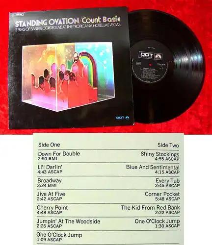 LP Count Basie: Standing Ovations - Live at Las Vegas (DOT 062-90 381) D