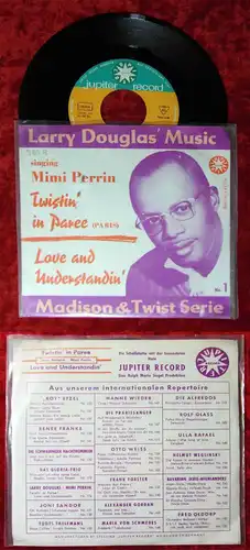 Single Larry Douglas:  & Mimi Perrin: Twistin´ in Paree (Jupiter J-45-174) D