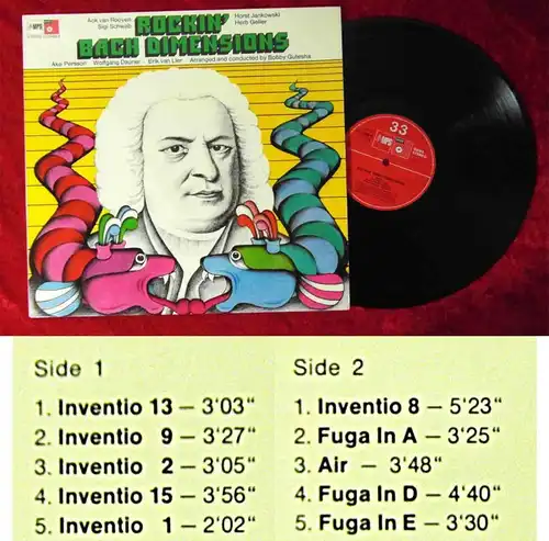LP Rockin´ Bach Dimensions (MPS 21 21658-6) D 1973 feat Herb Geller Ack v,Rooyen