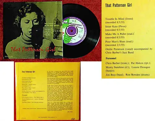 EP Ottilie Patterson & Chris Barber Band: That Patterson Girl /Metronome MEP1080