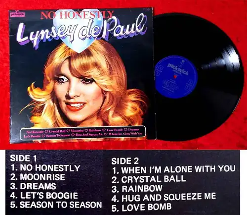 LP Lynsey de Paul: No Honestly (Pickwick SHM 923) UK 1975
