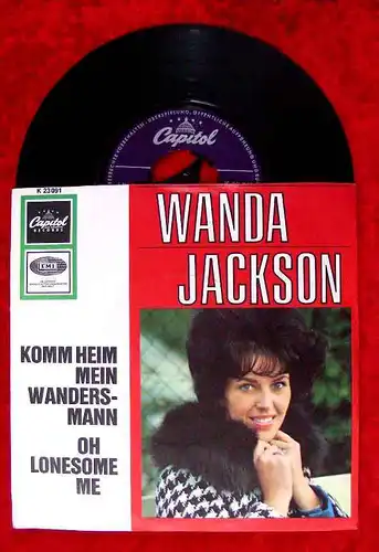 Single Wanda Jackson: Komm Heim mein Wandersmann / Oh Lonesome Me (Capitol) D